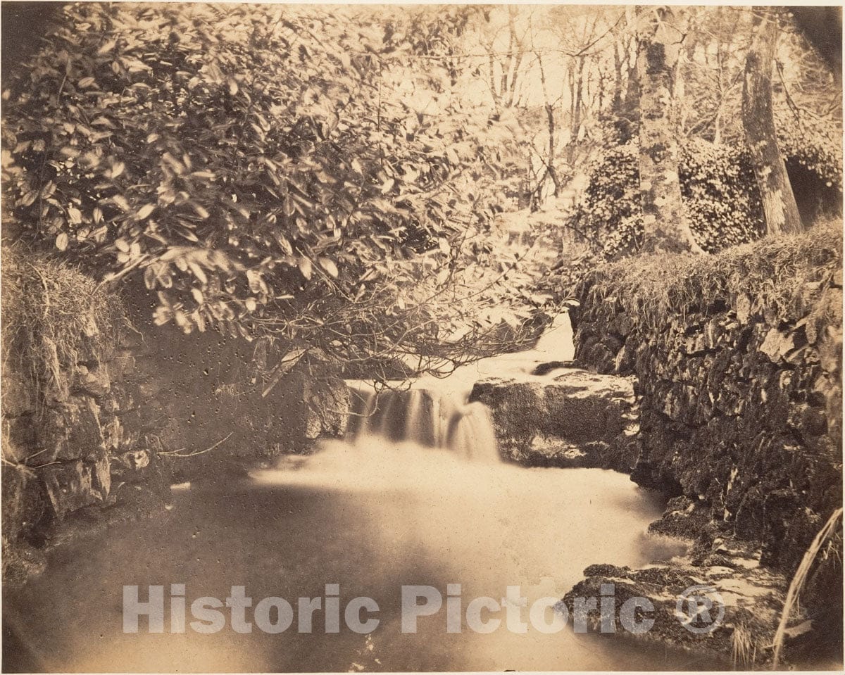 Photo Print : Horatio Ross - View in The Gardens at Netherley : Vintage Wall Art