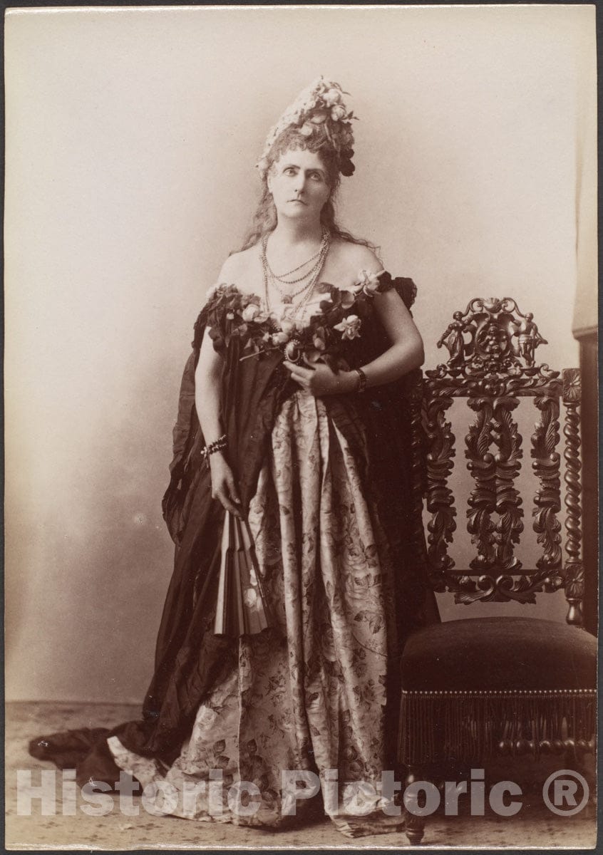 Photo Print : Pierre-Louis Pierson - Countess de Castiglione, from Série des Roses 4 : Vintage Wall Art