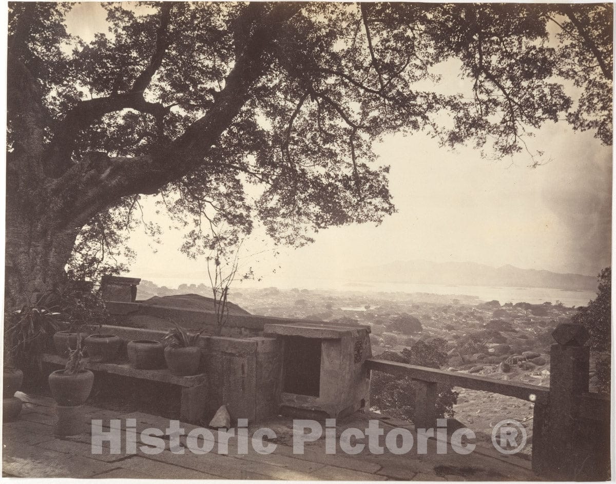 Photo Print : John Thomson - View Over Amoy from Pe-Le-Jong : Vintage Wall Art