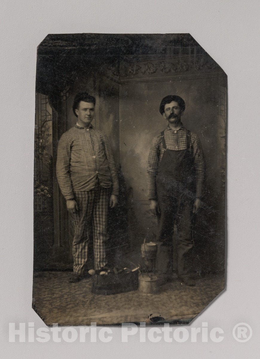 Art Print : Two Tinsmiths - Artist Unknown : Vintage Wall Art