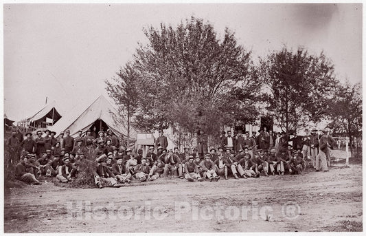 Photo Print : Formerly Mathew B. Brady - Regiments - unidentified. Brady Album, p. 157 : Vintage Wall Art