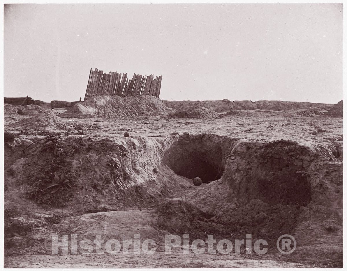 Photo Print : Timothy H. O'sullivan - The Mine, Petersburg : Vintage Wall Art