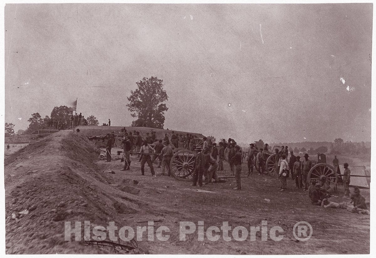 Photo Print : Timothy H. O'sullivan - Outer Confederate Line, Petersburg, Captured June 15, 1864 2 : Vintage Wall Art