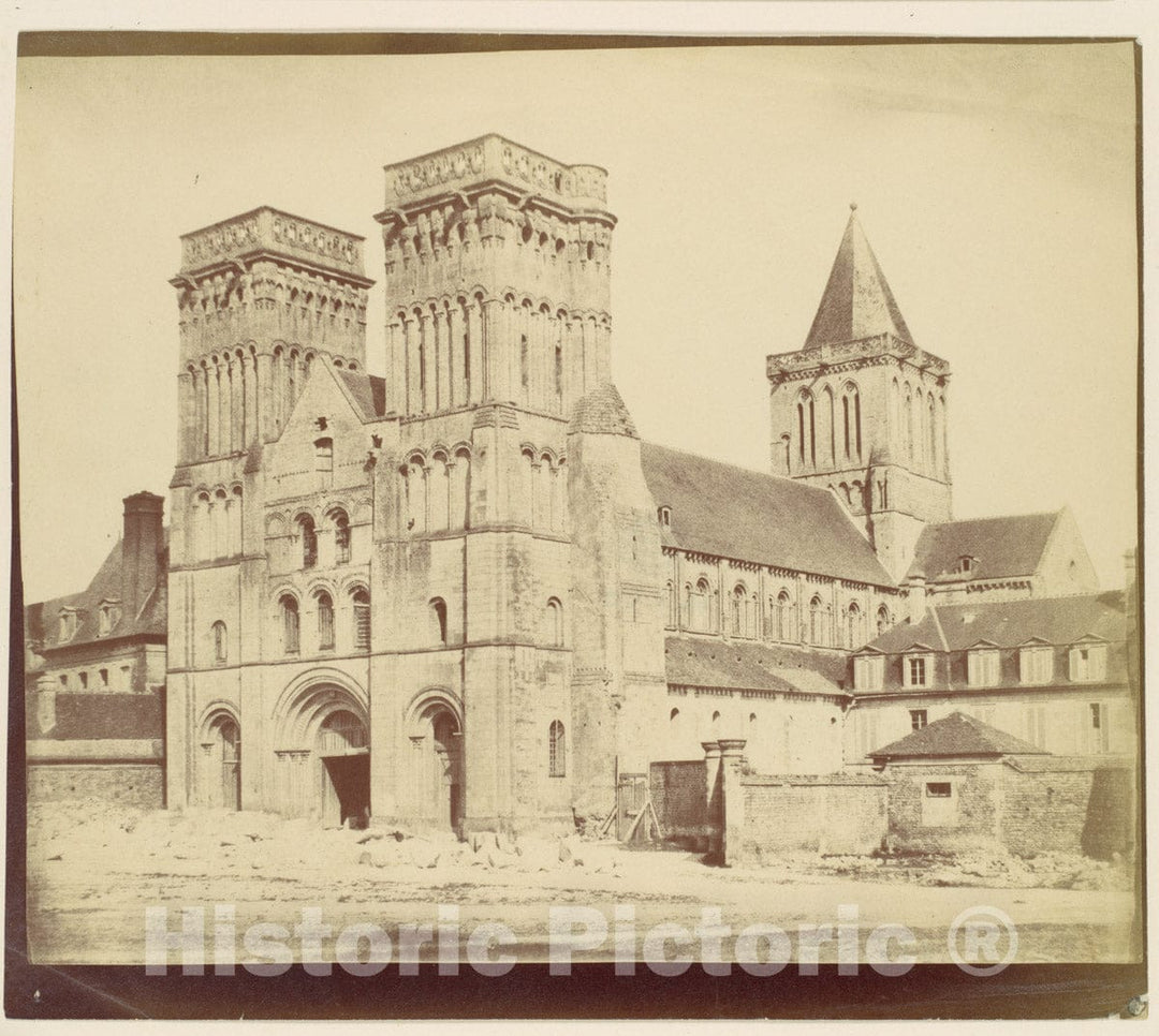 Photo Print : Abbay aux Dammes, Caen : Vintage Wall Art