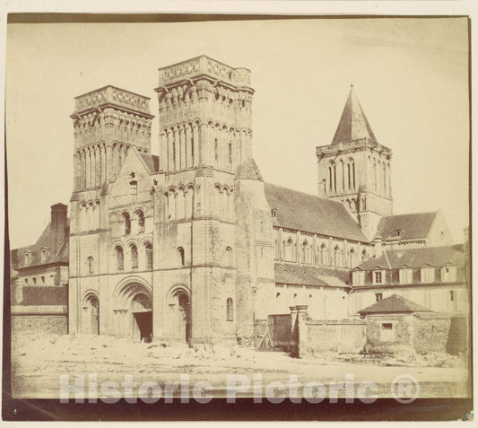 Photo Print : Abbay aux Dammes, Caen : Vintage Wall Art