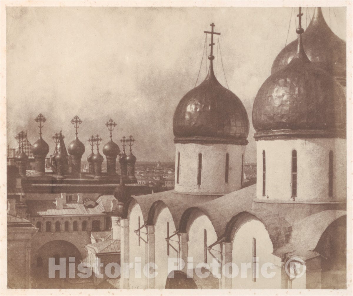Photo Print : Roger Fenton - Moscow, Domes of Churches in The Kremlin : Vintage Wall Art