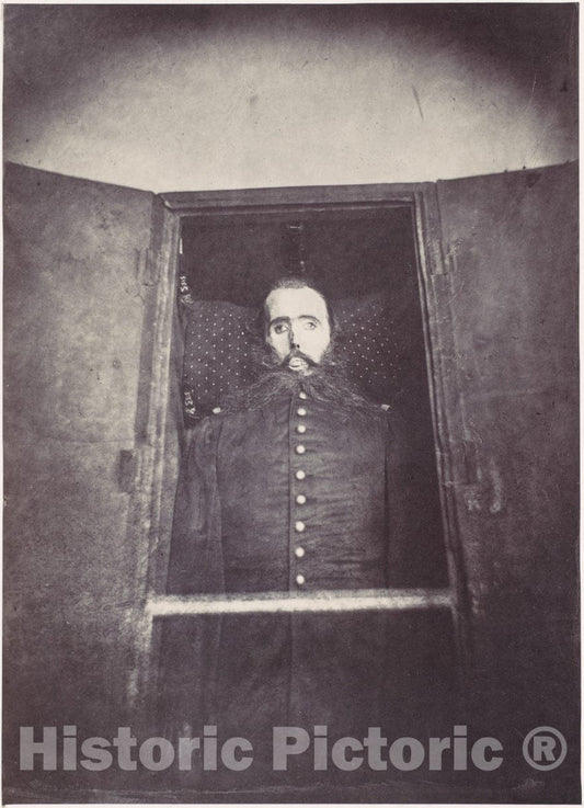 Photo Print : François Aubert - The Corpse of Emperor Maximilian I of Mexico : Vintage Wall Art