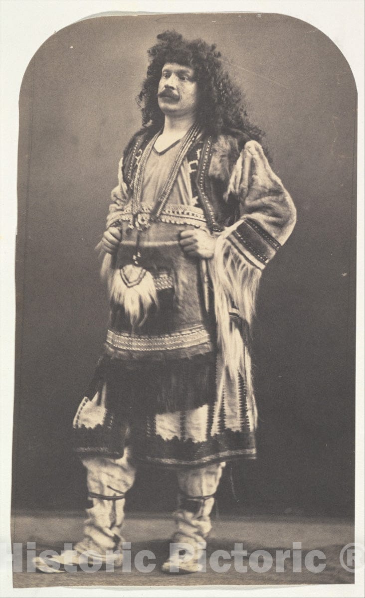 Photo Print : Nadar - Self Portrait in American Indian Costume : Vintage Wall Art