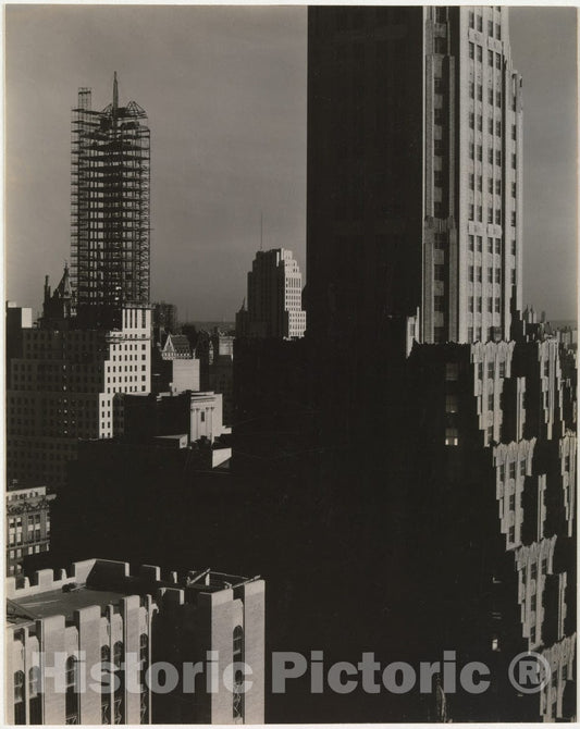 Photo Print : Alfred Stieglitz - from My Window at The Shelton, North : Vintage Wall Art