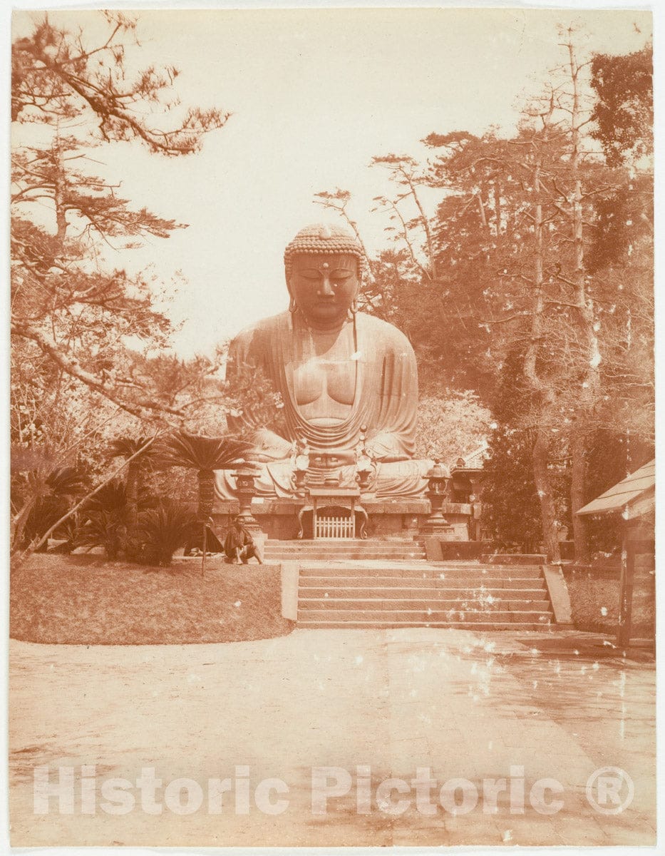 Photo Print : Adolf de Meyer - Daibutsu Great Buddha, K?toku-in Temple, Kamakura, Japan : Vintage Wall Art