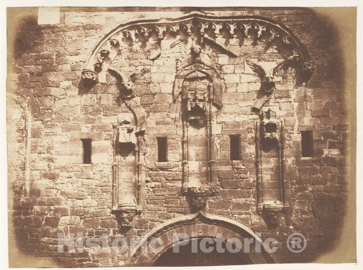 Photo Print : David Octavius Hill - Lindlithgow Castle : Vintage Wall Art