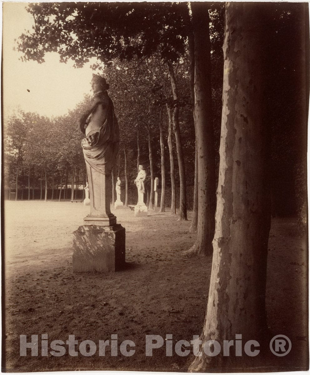 Photo Print : Eugène Atget - Versailles - Cour du Parc : Vintage Wall Art