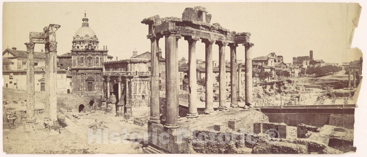 Photo Print : Félix Bonfils - The Roman Forum : Vintage Wall Art