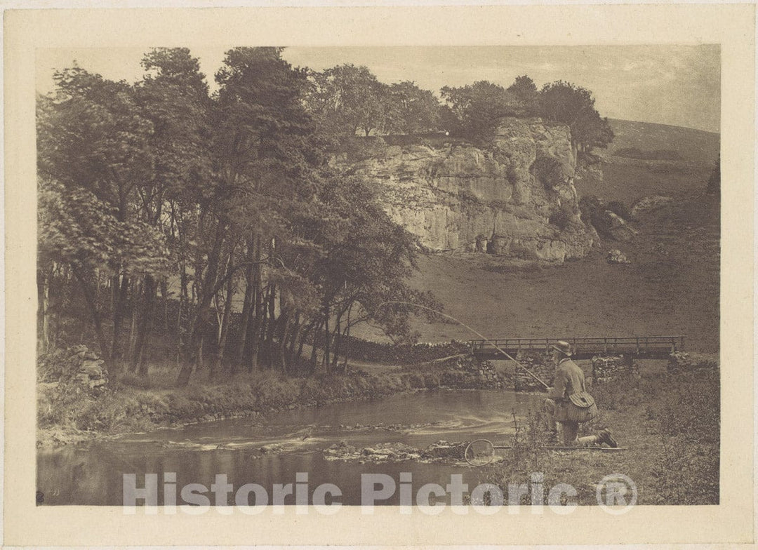 Art Print : George Bankart - Plate from Izaak Walton's The Compleat Angler 1 : Vintage Wall Art