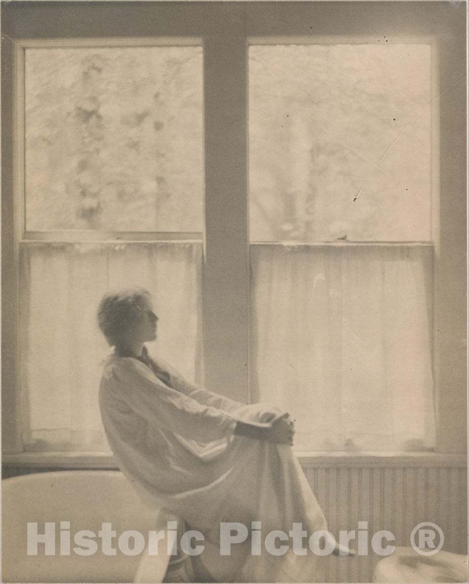 Photo Print : Clarence H. White - Morning - The Bathroom : Vintage Wall Art