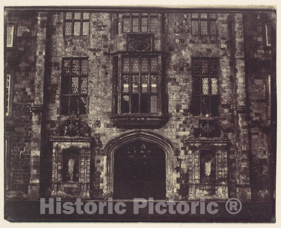 Photo Print : Wilton House, Detail of Main Facade : Vintage Wall Art