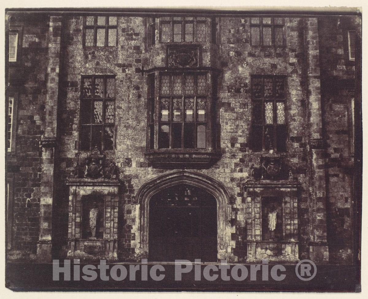 Photo Print : Wilton House, Detail of Main Facade : Vintage Wall Art