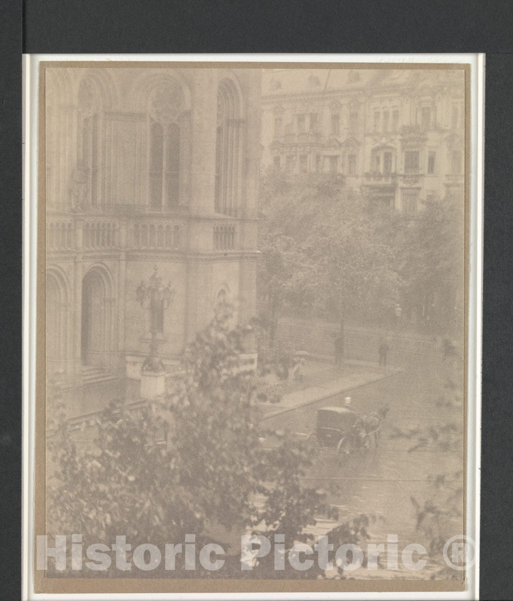 Photo Print : Alfred Stieglitz - Snapshot - from My Window, Berlin : Vintage Wall Art