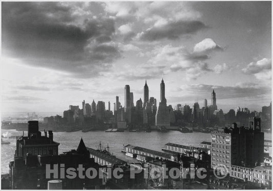 Photo Print : Samuel H. Gottscho - Financial District, from The Hotel Bossert : Vintage Wall Art