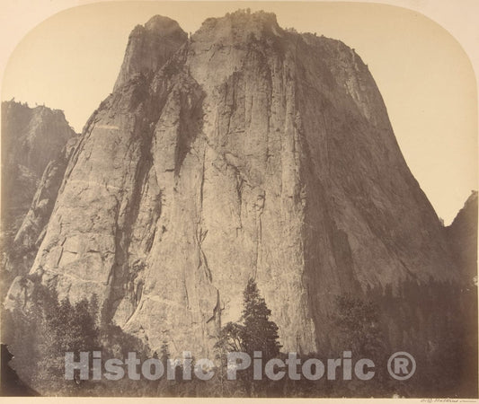 Photo Print : Carleton E. Watkins - Cathedral Rock : Vintage Wall Art