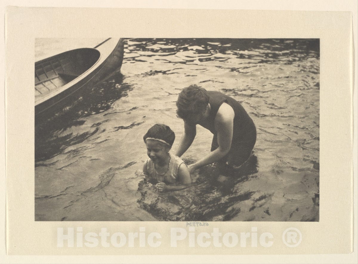 Art Print : Alfred Stieglitz - The Swimming Lesson : Vintage Wall Art