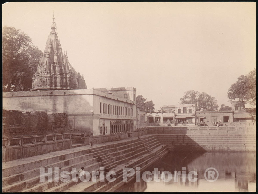 Photo Print : Monkey Temple, Benares : Vintage Wall Art