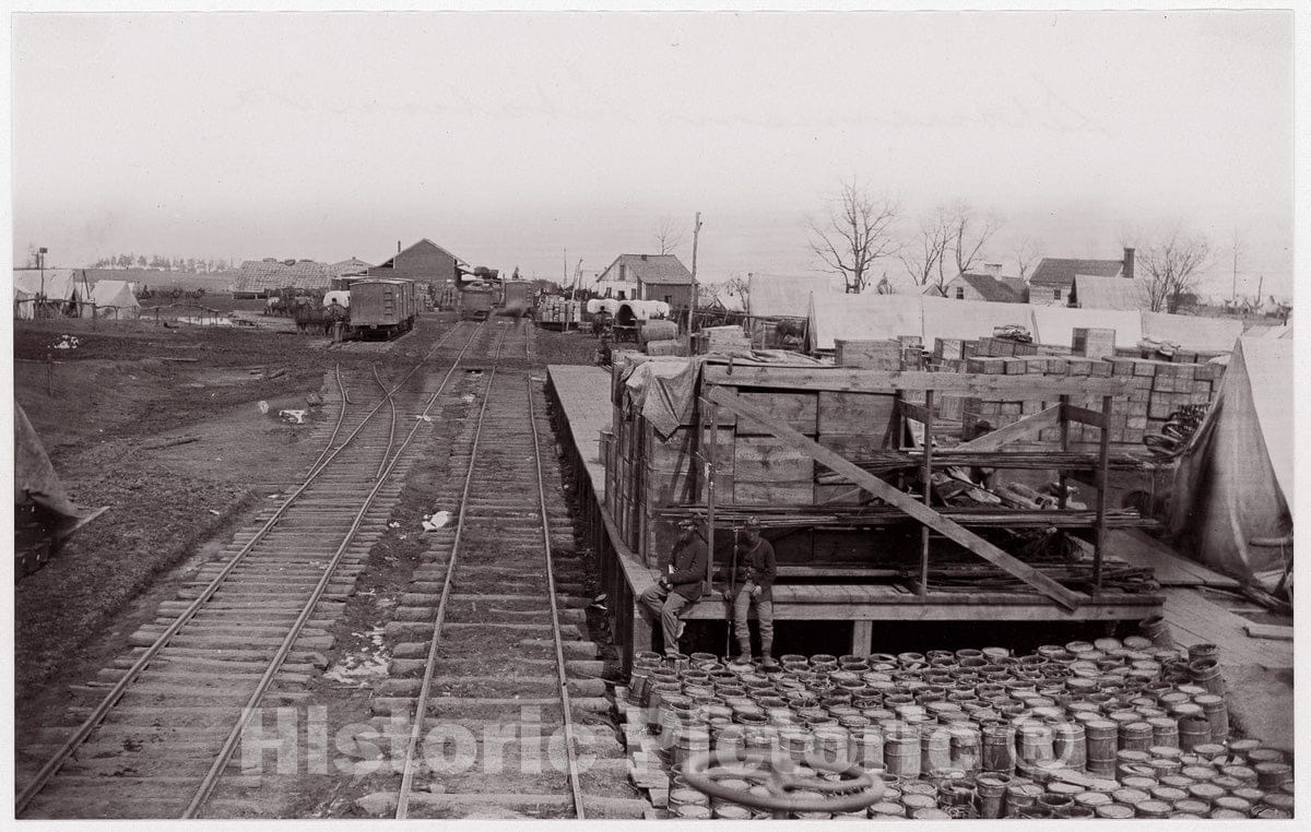 Photo Print : Formerly Mathew B. Brady - Stoneman's Station, Virginia : Vintage Wall Art