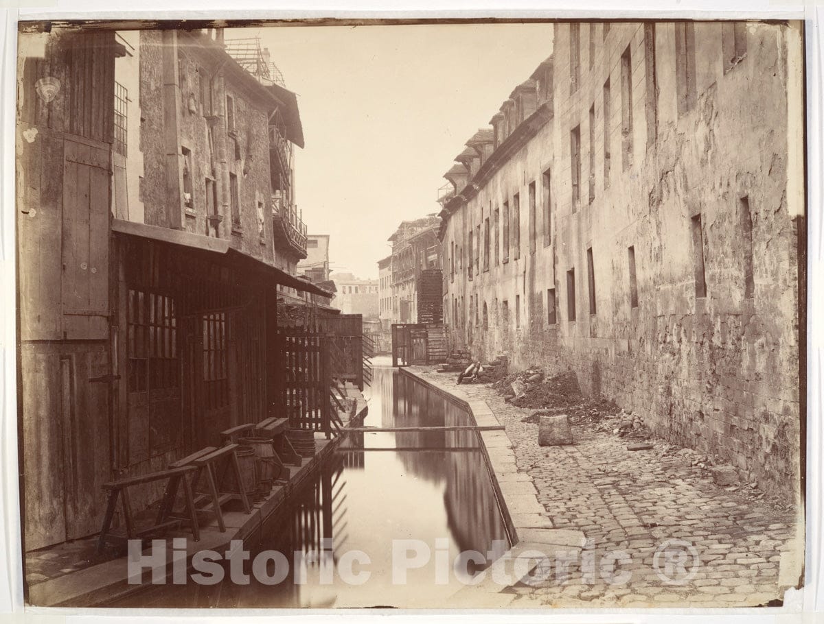 Photo Print : Charles Marville - La Bièvre : Vintage Wall Art