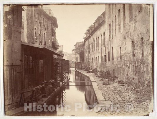 Photo Print : Charles Marville - La Bièvre : Vintage Wall Art