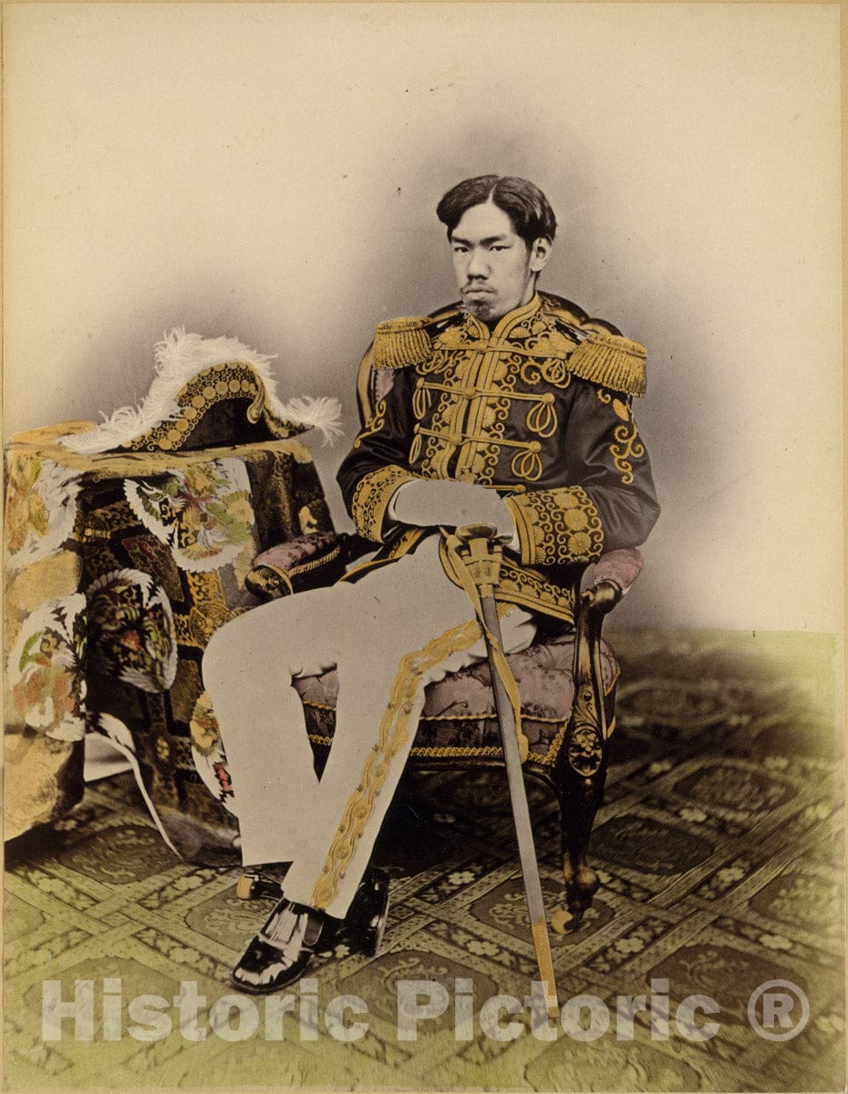 Photo Print : Uchida Kuichi - Mutsuhito, The Meiji Emperor : Vintage Wall Art