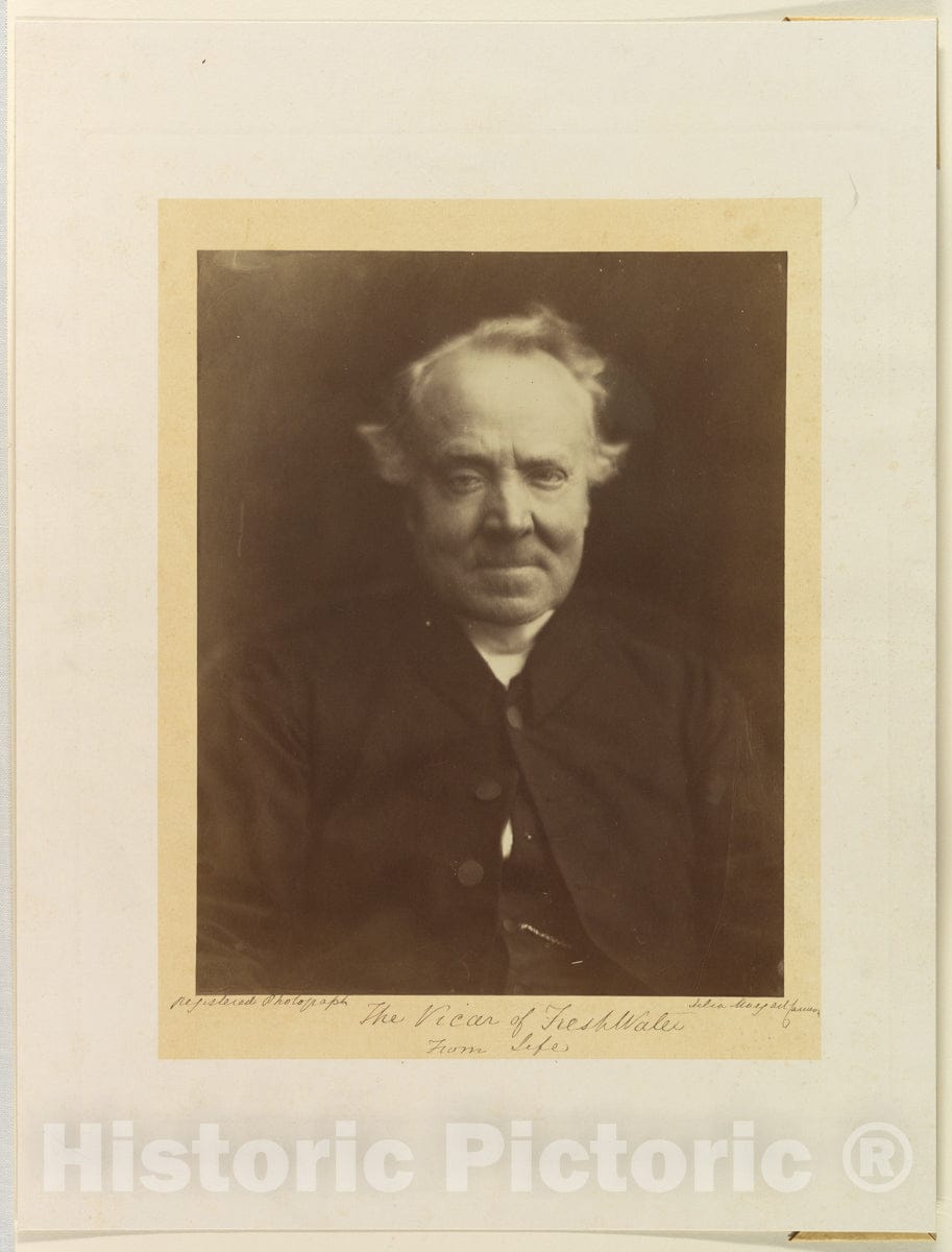 Photo Print : Julia Margaret Cameron - The Vicar of Freshwater : Vintage Wall Art