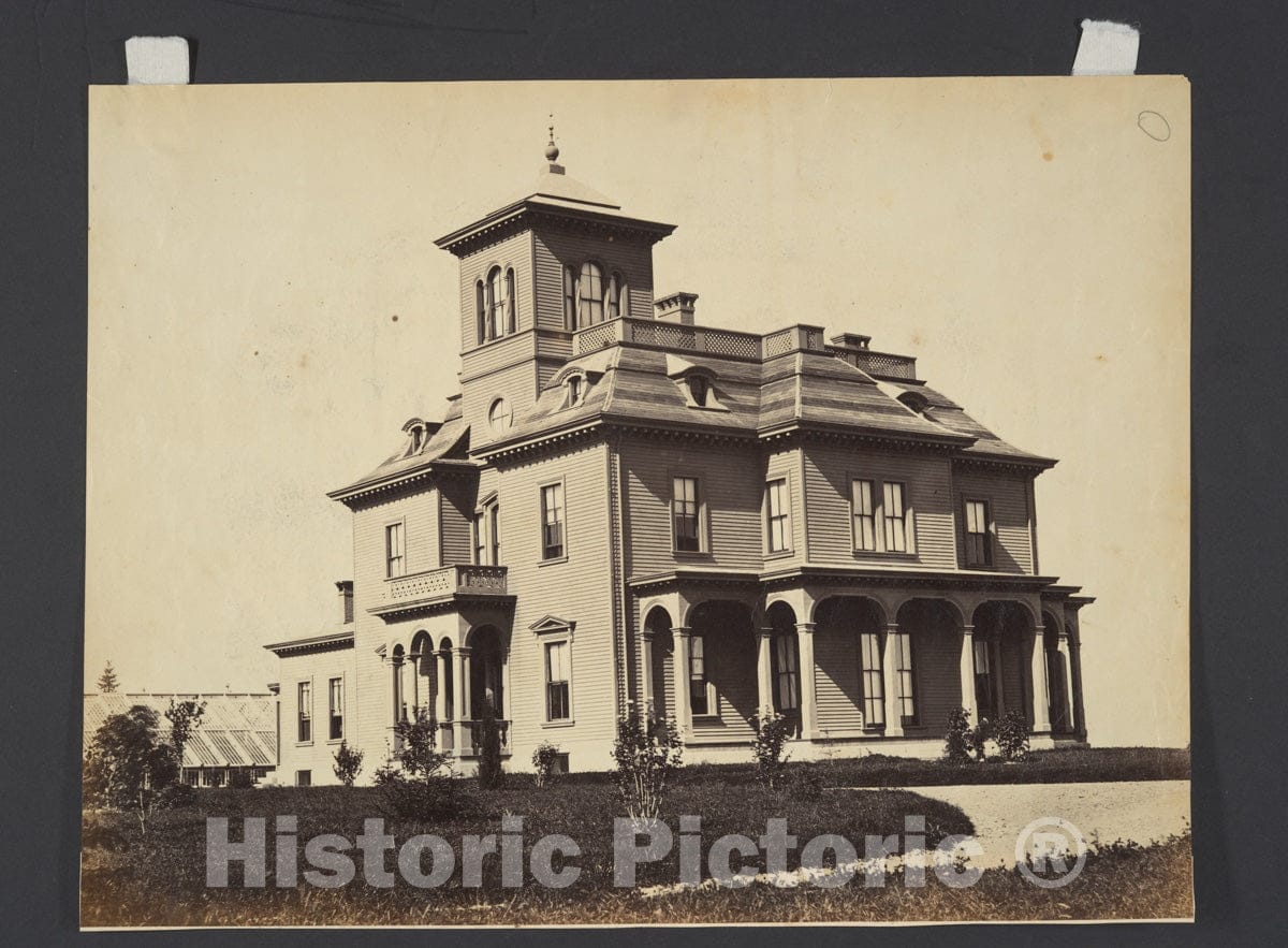 Photo Print : James Wallace Black - Victorian House : Vintage Wall Art