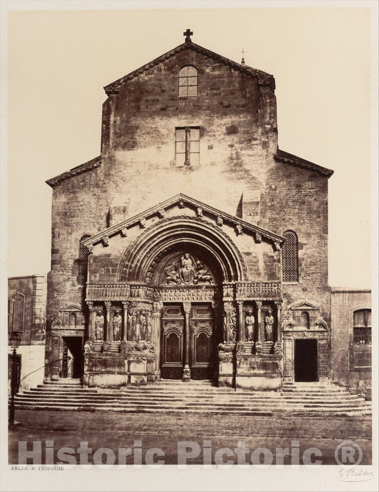 Photo Print : Édouard Baldus - Arles, St. Trophime : Vintage Wall Art