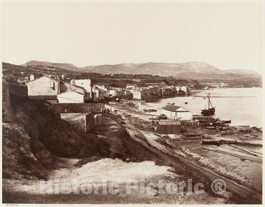 Photo Print : Édouard Baldus - Bandol : Vintage Wall Art