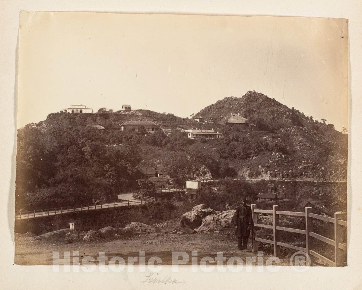 Photo Print : View of Simla 2 : Vintage Wall Art