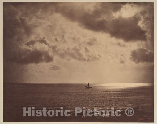 Photo Print : Gustave Le Gray - Brig on The Water : Vintage Wall Art