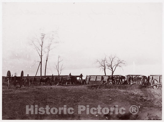 Photo Print : William Frank Browne - Fort Brady, Virginia, Near Dutch Gap : Vintage Wall Art
