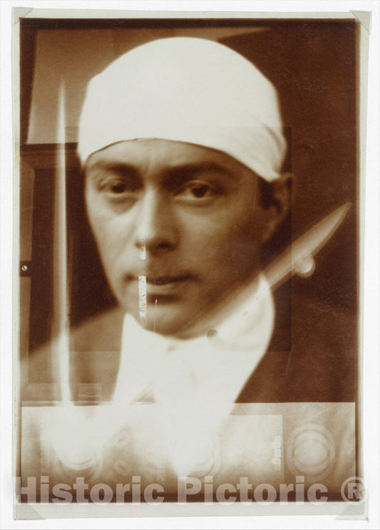 Photo Print : El Lissitzky - Self-Portrait : Vintage Wall Art