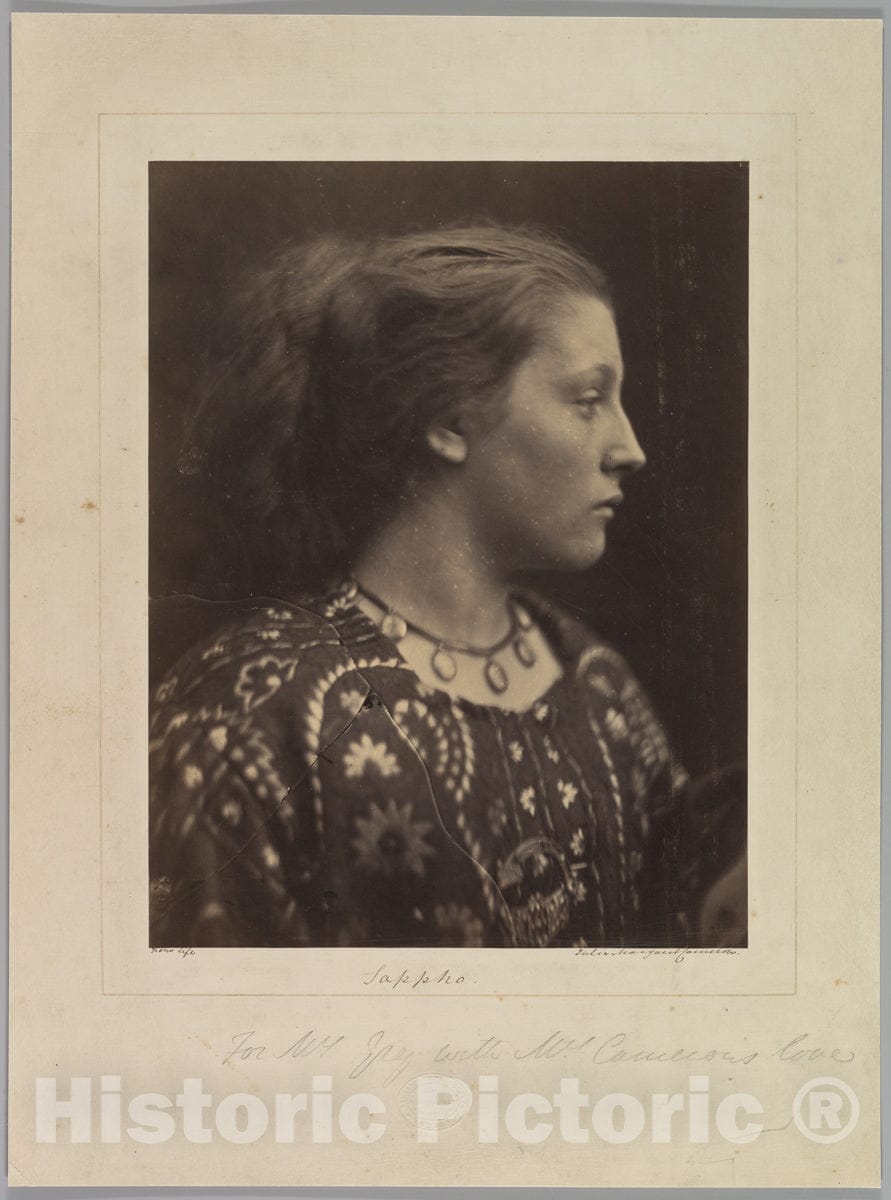 Photo Print : Julia Margaret Cameron - Sappho : Vintage Wall Art