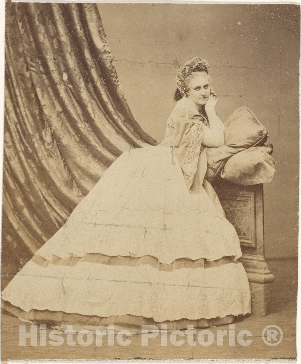 Photo Print : Pierre-Louis Pierson - Standing at The Prie-Dieu : Vintage Wall Art