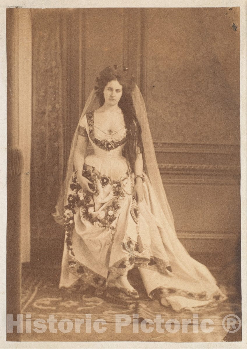 Photo Print : Pierre-Louis Pierson - La Dame de Cœurs : Vintage Wall Art