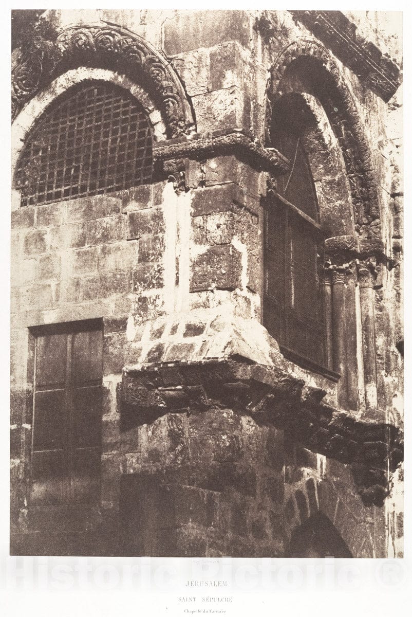 Photo Print : Auguste Salzmann - Jérusalem, Saint-Sépulcre, Chapelle du Calvaire : Vintage Wall Art