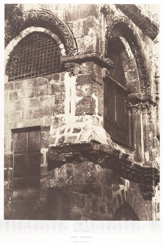 Photo Print : Auguste Salzmann - Jérusalem, Saint-Sépulcre, Chapelle du Calvaire : Vintage Wall Art