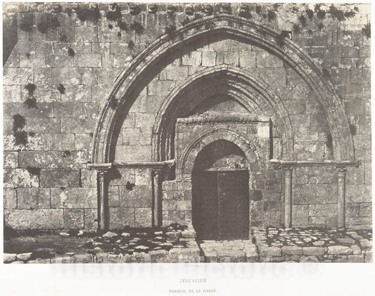 Photo Print : Auguste Salzmann - Jérusalem, Tombeau de la Vierge : Vintage Wall Art