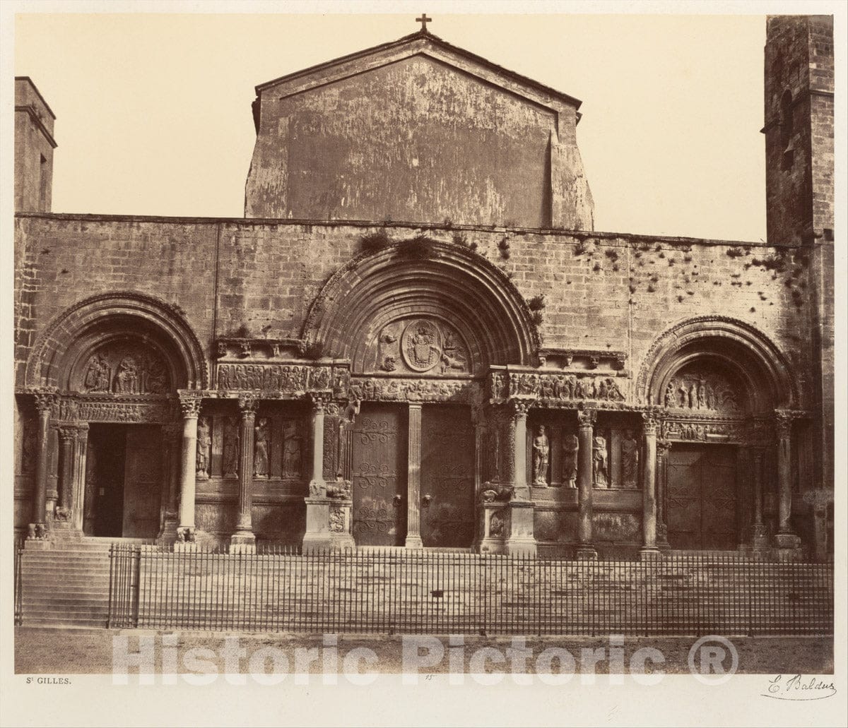Photo Print : Édouard Baldus - St. Gilles : Vintage Wall Art