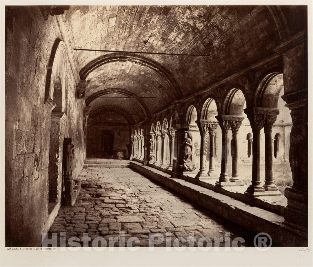 Photo Print : Édouard Baldus - Arles, Cloitre St. Trophime 1 : Vintage Wall Art