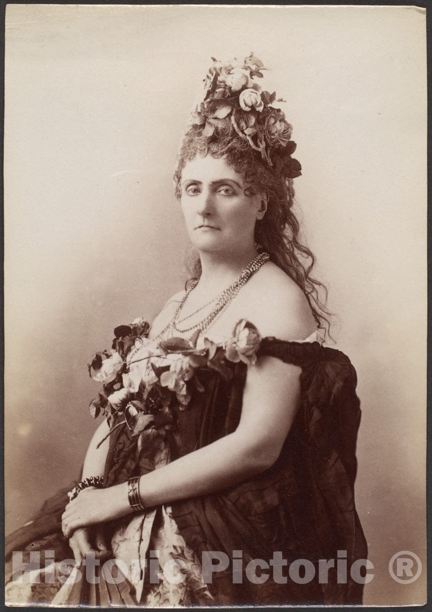 Photo Print : Pierre-Louis Pierson - Countess de Castiglione, from Série des Roses - 408518 : Vintage Wall Art