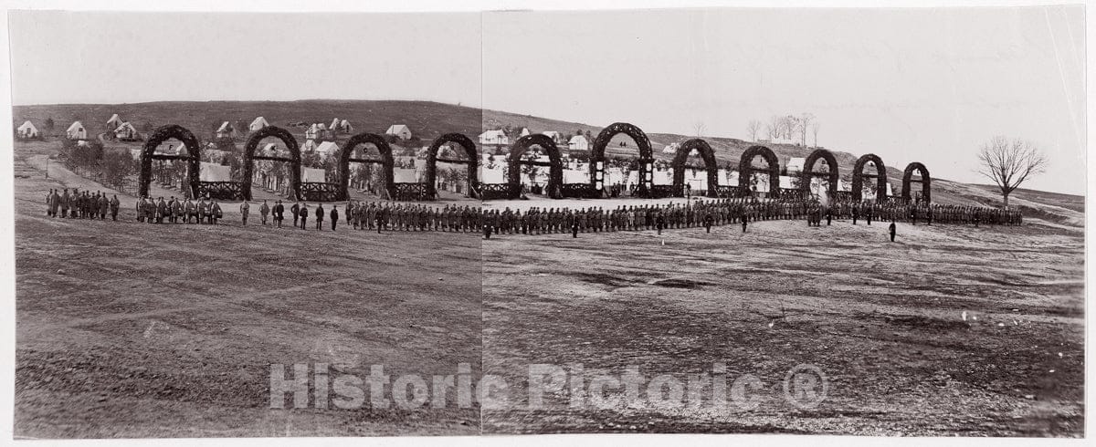 Photo Print : Formerly Mathew B. Brady - Camp of 44th New York Infantry 2 : Vintage Wall Art