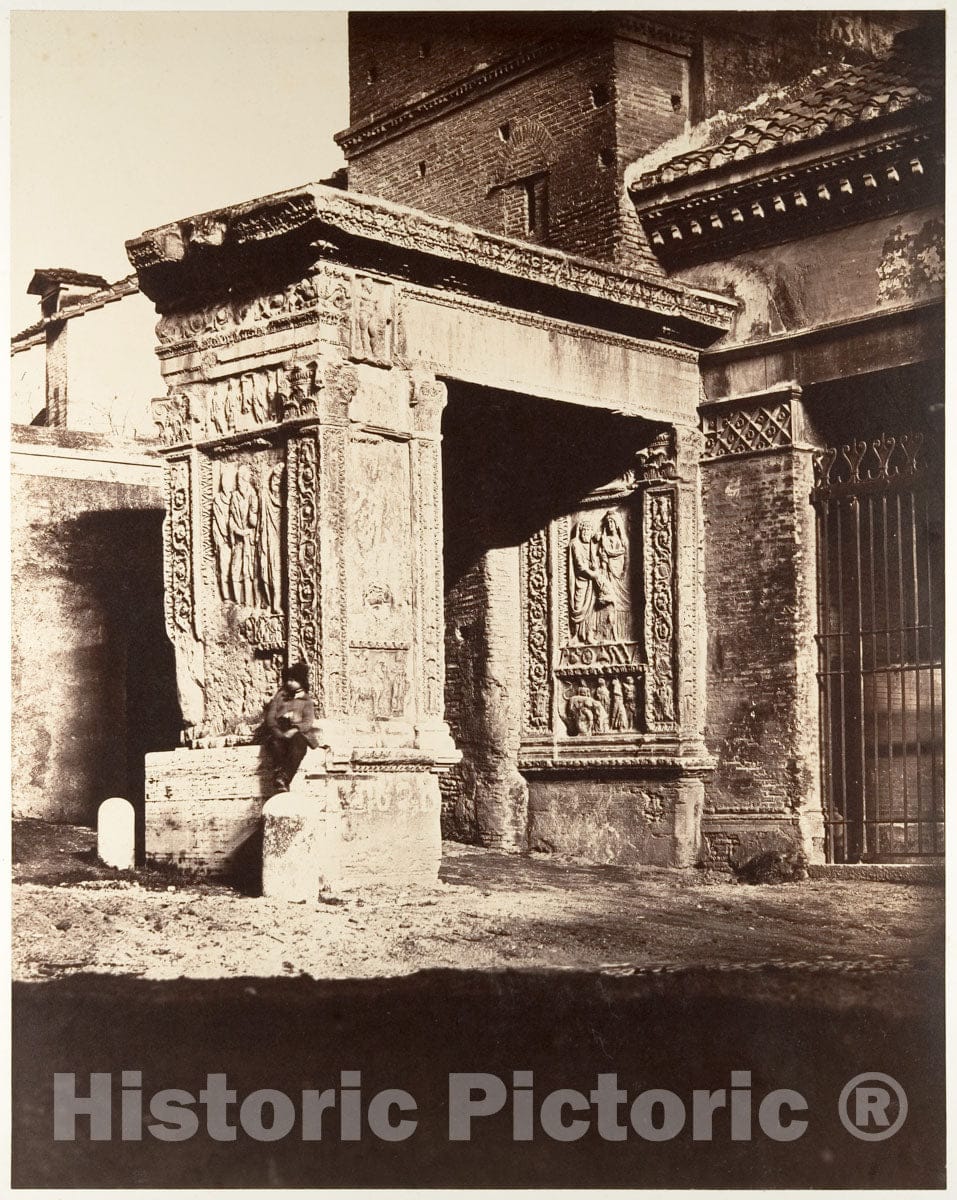 Photo Print : Arch of The Argentarii, or, Goldsmith's Gate, Rome : Vintage Wall Art
