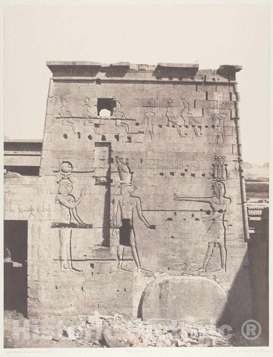 Photo Print : Ile de Fileh - Artist: Felix Teynard - Created: c1851 : Vintage Wall Art